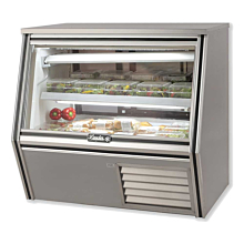 Leader ERCD48ES 48" Refrigerated Counter Height Raw Meat Deli Case with Gravity Coil Refrigeration