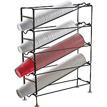 Winco CDR-4 4-Tier Cup Dispensing Rack