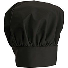 Winco CH-13BK 13" Black Chef Hat with Adjustable Velcro Closure