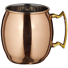 Winco CMM-20 20 oz. Moscow Mule Mug with Smooth Copper Finish