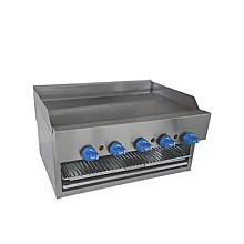 Comstock-Castle 1140B 40" Natural Gas Manual Countertop Griddle & Cheesemelter Combo - 70,000 BTU