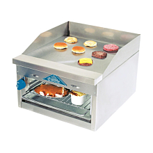 Comstock-Castle FHP24-24B-LP 24" Countertop Liquid Propane Gas Griddle with Cheesemelter - 30,000 BTU