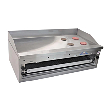 Comstock-Castle FHP48-48B-LP 48" Countertop Liquid Propane Gas Griddle with Cheesemelter - 90,000 BTU