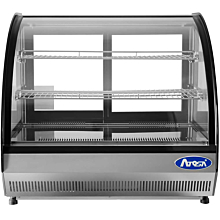 Atosa CRDC-35 28" Refrigerated Countertop Curved Glass Display Case - 3.5 Cu. Ft.