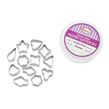 Winco CST-32 12-Piece Stainless Steel Shapes Cookie Cutter Set