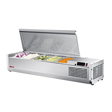 Turbo Air CTST-1200-N E-Line 47" Countertop Salad Table - (5) 1/4 Size Pans