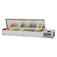 Turbo Air CTST-1800-13-N E-Line 70" Countertop Salad Table - (16) 1/6 Size Pans or (8) 1/3 Size Pans