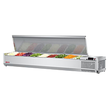 Turbo Air CTST-1800-N E-Line 70" Countertop Salad Table - (9) 1/4 Size Pans