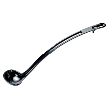 Winco CVLD-13K Black 13" Polycarbonate 1 oz Serving Ladle