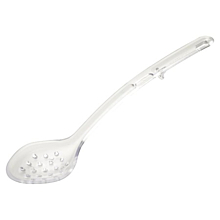 Winco CVPS-13C Clear 13" Polycarbonate Perforated Serving Spoon