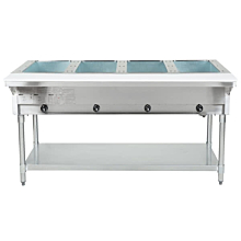 Eagle Group HT4 63.5" Gas Steam Table with Open Base