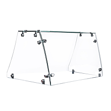 Coldline FSG-160 26" Flat Sneeze Guard for Ice Cream Dipping Cabinet