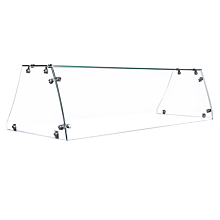 Coldline FSG-560 71" Flat Sneeze Guard for Ice Cream Dipping Cabinet