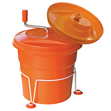 Dynamic E004.B 17" Manual SD92SC Salad Spinner with Stabilizing Base - 20 Liter Capacity