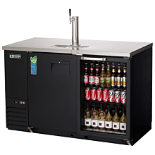 Everest EBD2-BBG-24 58" Two Solid and Glass Combo Swing Door Direct Draw Keg Refrigerator