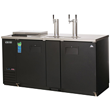 Everest EBD3-CT 68" Two Solid Swing Door Direct Draw Keg Refrigerator