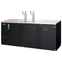 Everest EBD4-24 89" Three Solid Swing Door Direct Draw Keg Refrigerator
