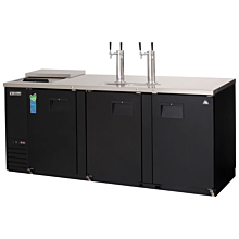 Everest EBD4-CT 89" Three Solid Swing Door Direct Draw Keg Refrigerator