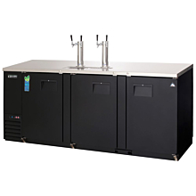 Everest EBD4 89" Three Solid Swing Door Direct Draw Keg Refrigerator