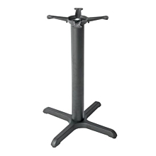 JMC Furniture Economy Indoor Cast Iron Cross Table Base - 28" Height / 13" Spider / 22" x 22" Cross Base