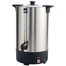 Winco ECU-100A Stainless Steel 100-Cup Coffee Chafer Urn