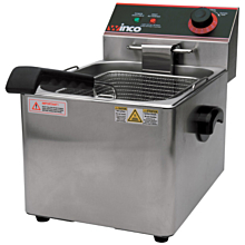 Winco EFS-16 Countertop 16 lb. Single Well Deep Fryer