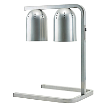 Winco EHL-2 Extra Heavyweight Freestanding Heat Lamp w/ Bulbs