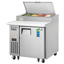 Everest  EPPR1 35" Single Door Pizza Prep Table Refrigerator