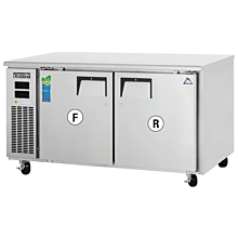Everest ETRF2 59" Two Solid Door Side Mount Refrigerator & Freezer