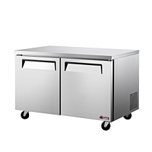 Turbo Air EUR-60-N6 E-line 60" Two Door Undercounter Rear Mounted Refrigerator, 17.22 cu. ft.