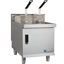 Eurodib CF30L 30 lb. Countertop Double Well Liquid Propane Gas Fryer - 53,000 BTUs