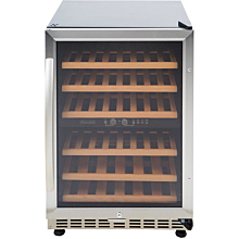 Eurodib USF54D 1 Swing Glass Door Wine Serving & Aging Cabinet, Dual Temperature, 6 Shelves