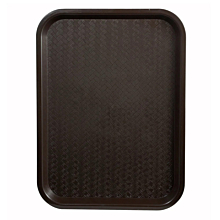 Winco FFT-1014B Brown Plastic Fast Food Tray