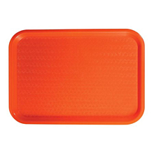Winco FFT-1014O Orange Plastic Fast Food Tray