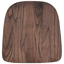 Flash Furniture CH-31230M1D-GG Walnut Wood Seat for Colorful Metal Chairs
