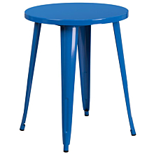  Round Blue Metal Indoor-Outdoor Table,Flash Furniture CH-51080-29-BL-GG 24