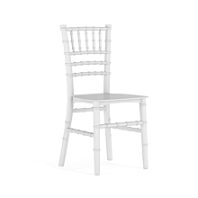 Flash Furniture LE-L-7K-WH-GG Child's White Resin Party and Event Chiavari Chair for Commercial & Residential Use
