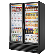 True FLM-54~TSL01 54" Two Section Glass Swing Door Full Length Merchandiser - 49 Cu. Ft.
