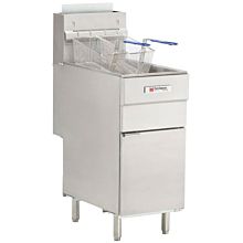 Cecilware Pro FMS504NAT 50 lb. Natural Gas Floor Fryer - 120,000 BTU