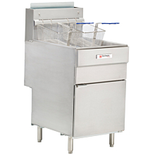 Cecilware Pro FMS705LP 70 lb. Liquid Propane Gas Floor Fryer - 150,000 BTU