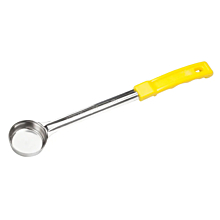 Winco FPS-1 1 oz. One-Piece Solid Portion Spoon / Spoodle