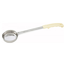Winco FPS-3 3 oz. One-Piece Solid Portion Spoon / Spoodle