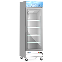 Coldline D12-W 27" White Glass Door Merchandiser Freezer with LED Lighting