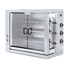 Galaxy Group CR-3E 47" Electric 18 Chicken Rotisserie Oven With 3 Spits - 208V