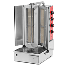 Galaxy Group Pegasus V2C-8G 100 lb. Natural Gas Vega Series Gyro Machine With 8 Burners