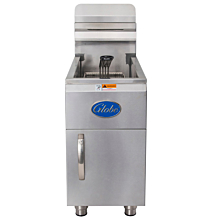 Globe GF15G 10" Natural Gas 15 lb. Countertop Fryer - 26,500 BTU