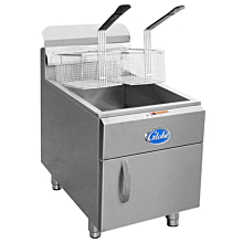 Globe GF30G 17" Natural Gas 30 lb. Countertop Fryer - 53,000 BTU