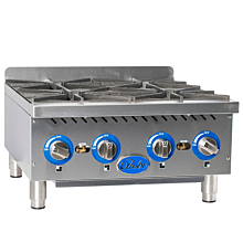 Globe GHP24G 24" Countertop Gas Hot Plate - 88,000 BTU