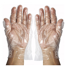Winco GLP-M Medium Polyethylene Disposable Textured Gloves - 500 Pieces