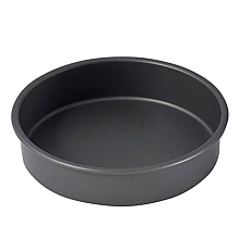 Winco HAC-082 8" x 2" Round Anodized Aluminum Cake Pan